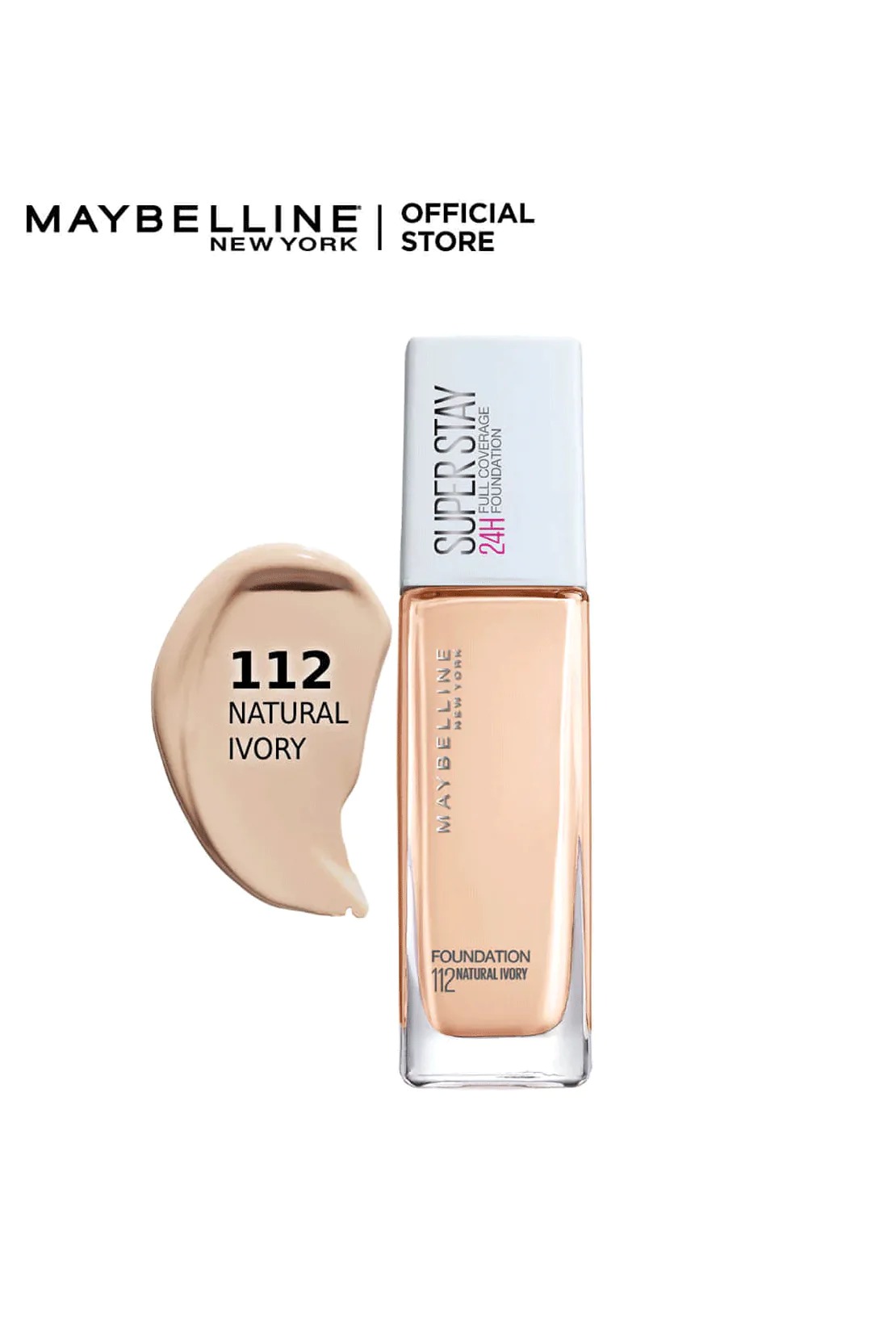 Super Stay Full Coverage 24H Liquid Foundation - 112 Ivory